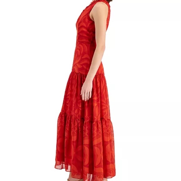 Taylor Vibrant Red One-Shoulder Dress - Picture 2 of 6